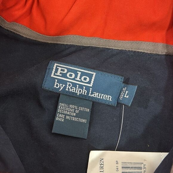 Polo Ralph Lauren USRL Reconnaissance Nautical Jacket In Orange And Navy Size L - Picture 11 of 15